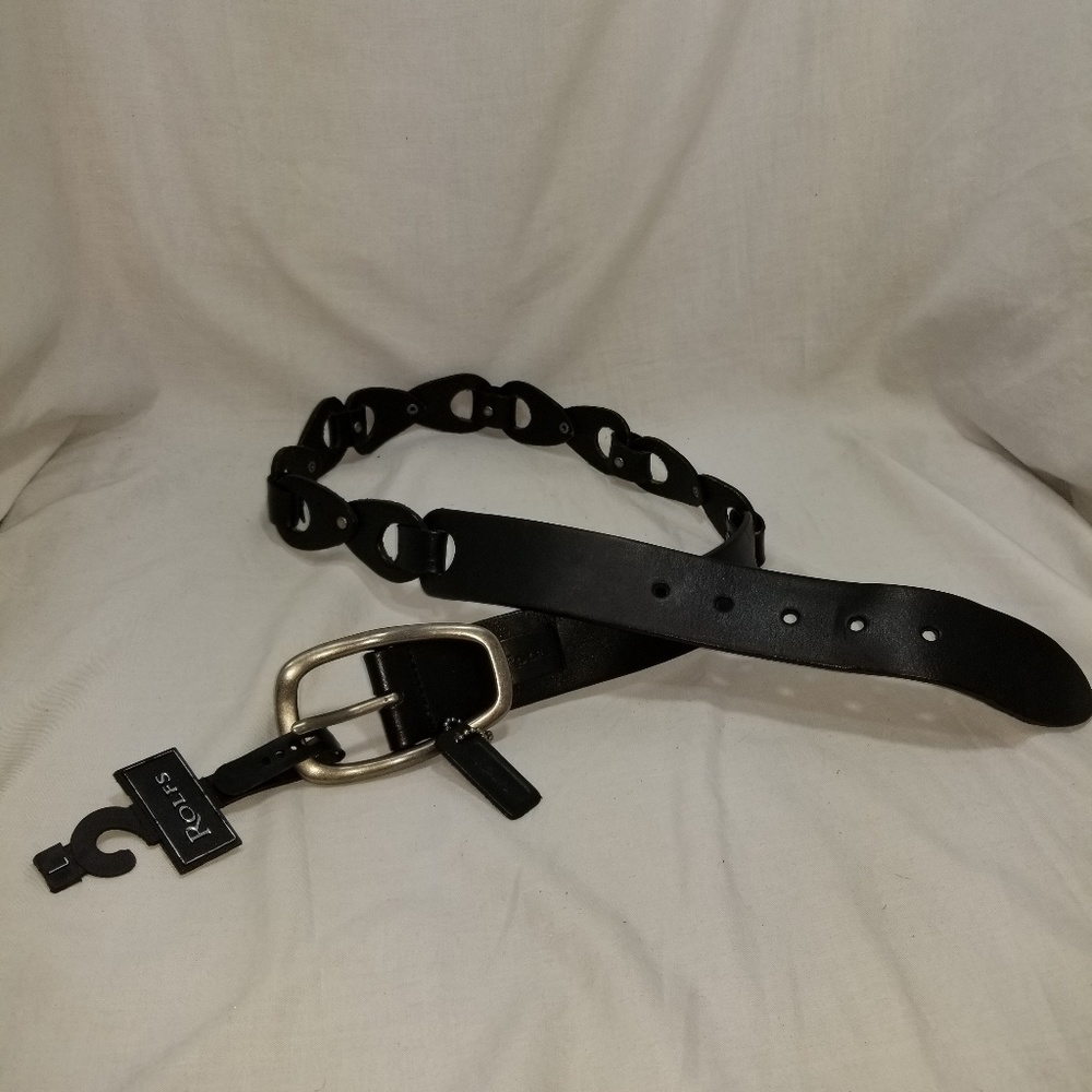 Rolf Belt Leather Black nwt